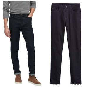 Banana Republic Traveler Slim Fit Mid Rise Stretch Dark Wash Denim Jeans 31x32